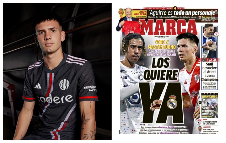 Mastantuono en la tapa de Marca.