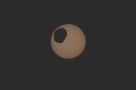 Eclipse de Fobos en Marte