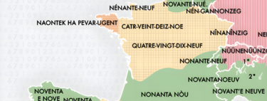 La forma en la que cada idioma europeo cuenta hasta 99, explicada en un interesantísimo mapa 