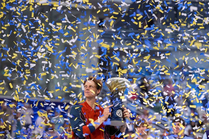 Jannik Sinner campeón en el Masters 1000 de Cincinnati. (FOTO: REUTER)