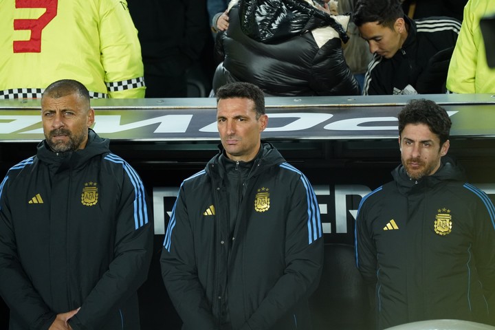 Lionel Scaloni junto a Samuel y Aimar (Juano Tesone). 