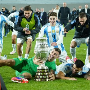 Con De Paul al micrófono y Di María en cancha, los festejos de la Selección por la Copa América