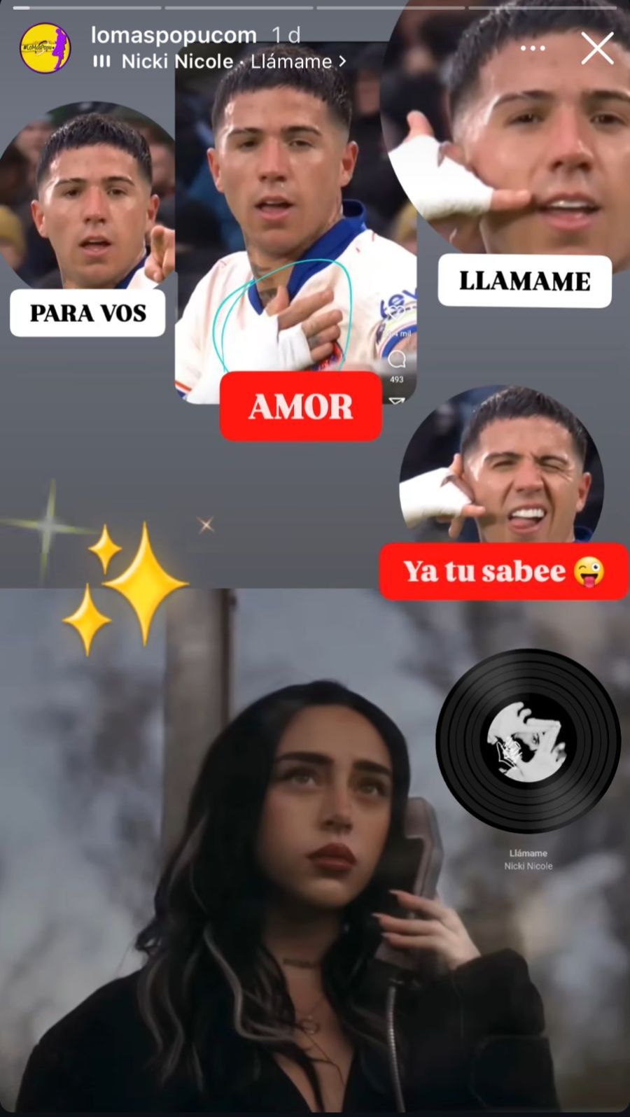 La dedicatoria de Enzo Fernández a Nicki Nicole