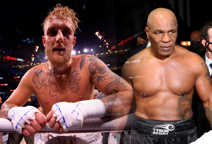 Mike Tyson y Jake Paul.