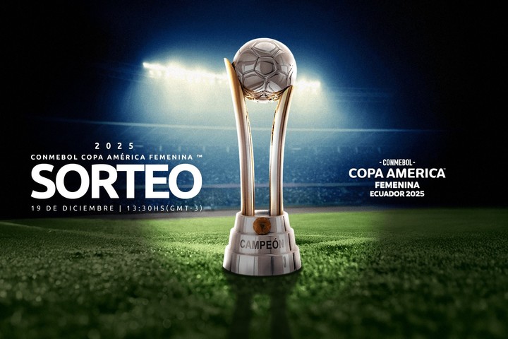 El sorteo de la Copa América Femenina 2025 será este jueves a las 13:30. Argentina va al bolillero 1 (@Conmebol).