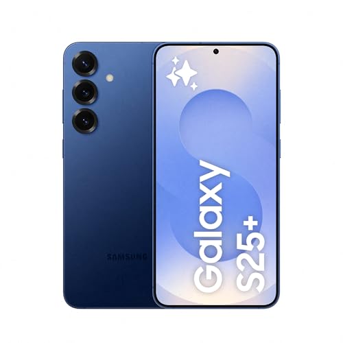 Samsung Galaxy S25+ 256GB Teléfono Móvil con IA, Galaxy AI, 12GB RAM, Cámara 50MP, Dual SIM, IP68, Garantía del Fabricante 3 Años + 1 Año Extra, Color Azul Marino (Versión Española)