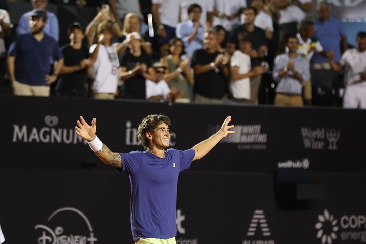 Comesaña tras vencer a Zverev en Río. (@RioOpen)