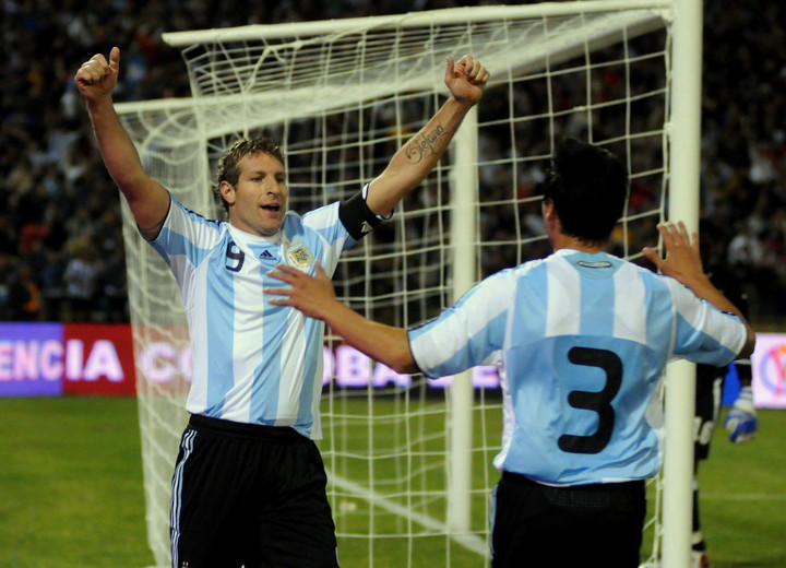 Martín Palermo en la Selección Argentina. (EFE)