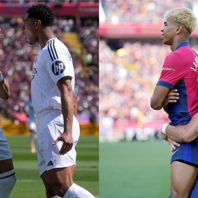 Video: el festejo de Lamine Yamal con una provocadora imitación a Mbappé en el clásico