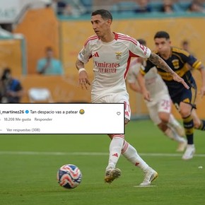 El divertido comentario de Dibu Martínez a Di María por su gol de penal ante Boca