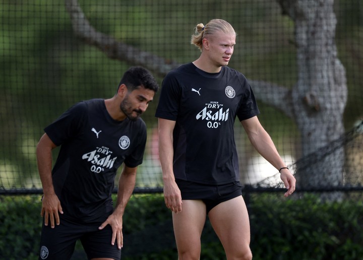 Haaland, elogiado por Pep.