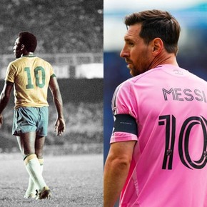 Mientras Messi es el máximo goleador en un año calendario con 91 goles, Pelé quedó a esta curiosa diferencia del récord histórico