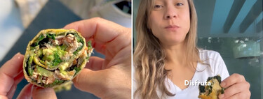 Wrap o rollo sin harinas y sin huevo para lograr una cena proteica en minutos 