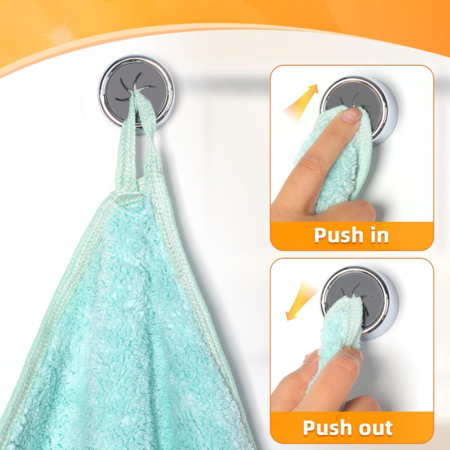 Alyvisun 6pcs Colgador Adhesivo Trapos Cocina