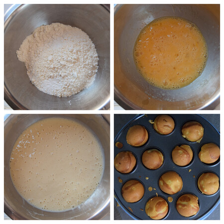 Aebleskiver daneses paso a paso