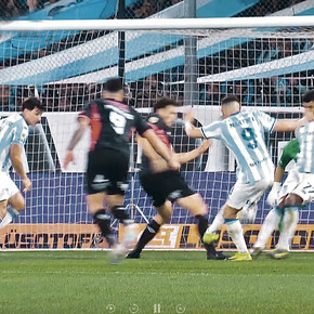 Increíble, pero penal: Maravilla la metió, pero antes hizo foul y Racing perdió en el descuento