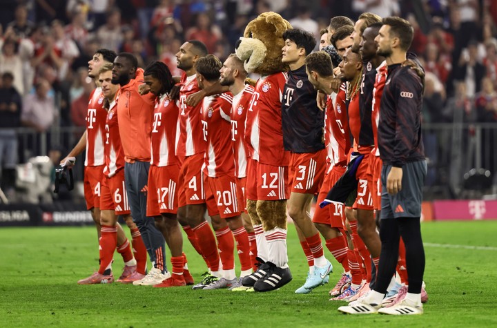 El Bayern Munich celebró la victoria ante el Hamburgo. (Foto: EFE) 