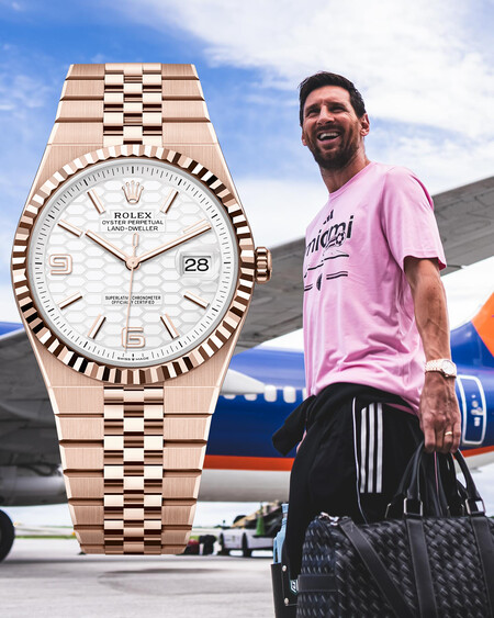 Leo Messi Presume De Un Nuevo Tesoro En Su Muneca Un Rolex En Oro Rosa Que Celebra La Armonia De La Naturaleza