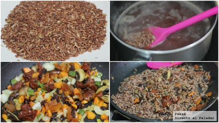 arroz guarnición sin gluten con verduras