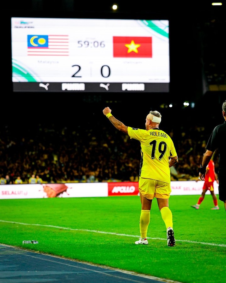 Holgado con Malasia.