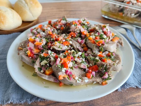 Lengua a la vinagreta