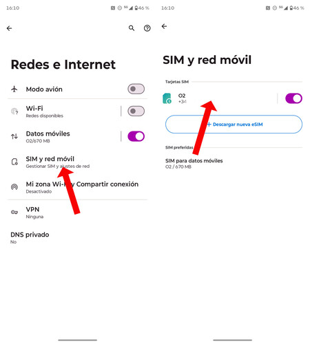 Convertir SIM a eSIM en Android