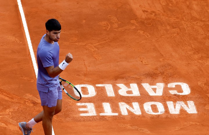 Alcaraz, presente en Montecarlo. EFE/SEBASTIEN NOGIER