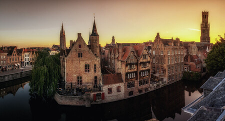 Vista Nocturna De Rozenhoedkaai