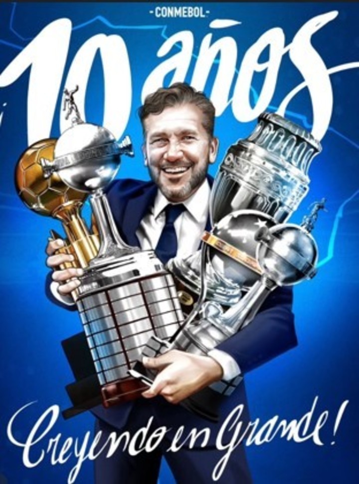 Conmebol y los 10 años de Domínguez como presidente.