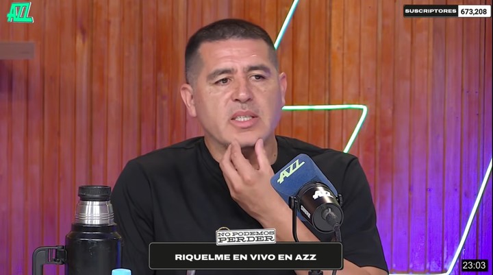 Riquelme en vivo en AZZ Stream.