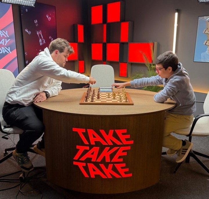 Carlsen contra Oro, en Oslo, este martes.