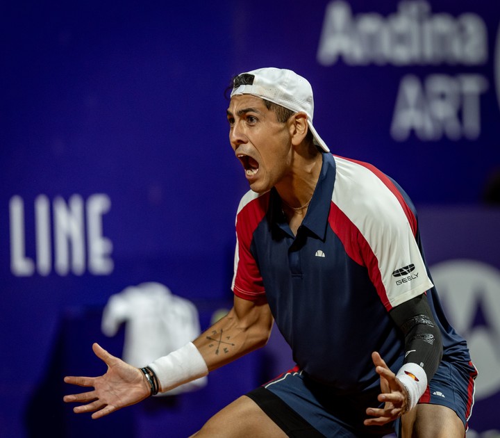 El desahogo de Tabilo después de dar el batacazo contra Fonseca. (Prensa)