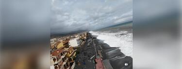 A Sicilia se la está tragando el mar: ya es imposible conducir por este paseo marítimo porque ahora está destrozado