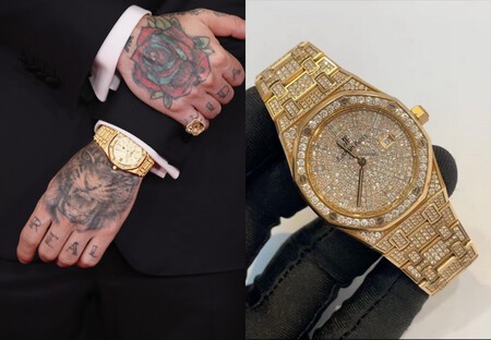 J Balvin Se Luce En La Alfombra Roja De Los Grammy Un Reloj Con Casi Mil Diamantes Que Demuestra Que Los Hombres Ya No Le Temen Al Brillo