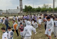 Más de 400 niños plantaron árboles en el Parque Industrial