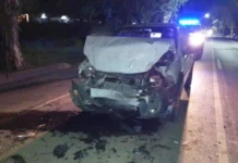 Un conductor con alcoholemia positivo provocó un cuádruple choque