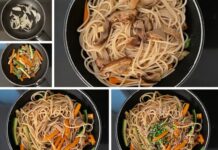 Espaguetis con verduras, una receta fácil, rápida y nutritiva de pasta que resuelve el almuerzo cuando hay poco tiempo