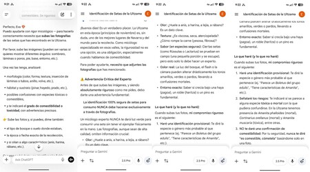 Me preguntaba quién sabe más de setas: mi padre, ChatGPT o Gemini