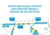 Nuevos desvíos por colectora entre Rotonda Tejerina y Estación de Servicio Puma