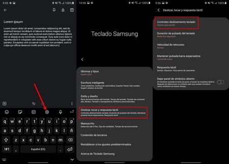 Cómo usar el gesto escondido del teclado de Samsung para rehacer y deshacer