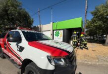 Intervención de Bomberos por derrame de sustancia química