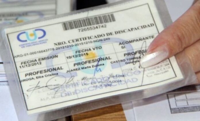 Morteros: Dieron prórroga de la vigencia del Certificado único de Discapacidad